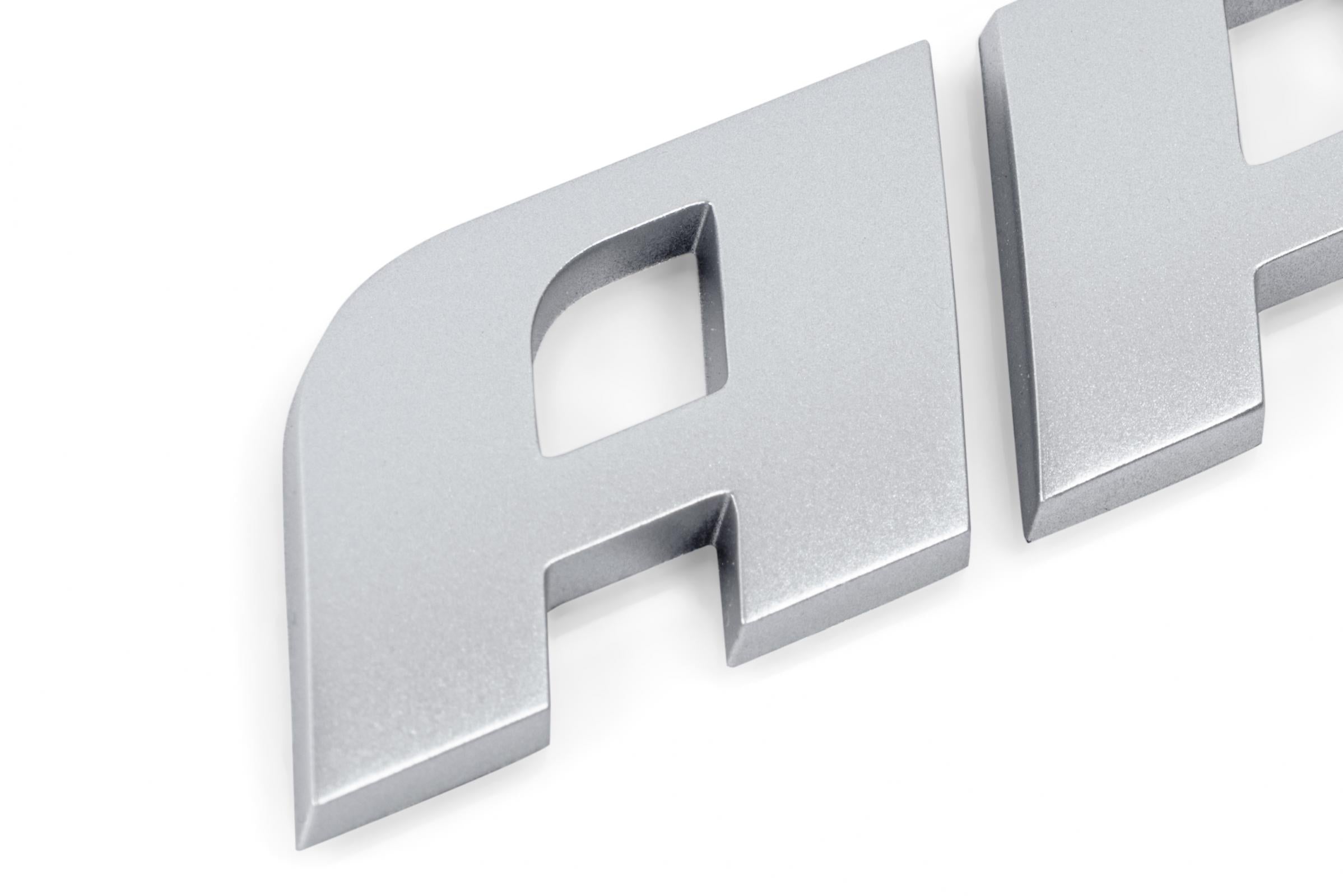 Badge Matte Silver APR Badge in Matte Silver APR