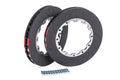 Brakes 350x34mm 2 Piece Replacement Rings and Hardware Fits APR 6 Piston Brakes Direct replacement 350x34mm Brake Discs APR
