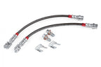 Braided Stainless Steel Brake Lines (Set of 2) Rear Fits Volkswagen Golf SportWagen 15-19, Golf Alltrack 17-19, Tiguan Limited 17-18, Tiguan 09-17, GTI 15-24, Jetta 19-24, Golf 15-21, Passat 12-22 APR