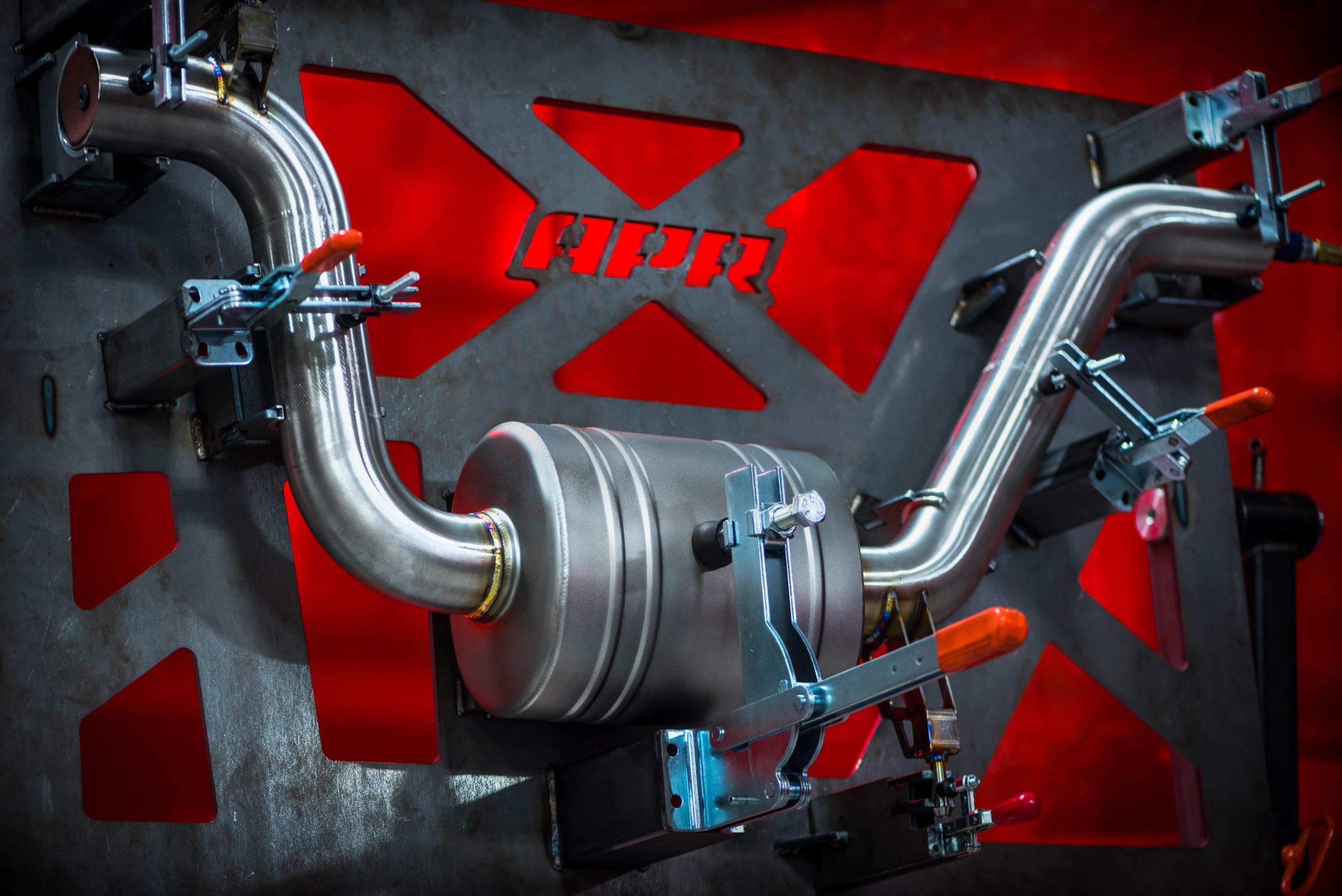 Catback Exhaust System (w/ Front Muffler) GTI (MK7) Fits 2015-2017 Volkswagen GTI APR