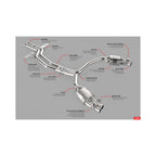 Catback Exhaust System RS6/RS7 (C7) Fits 2014-2018 Audi RS7 APR