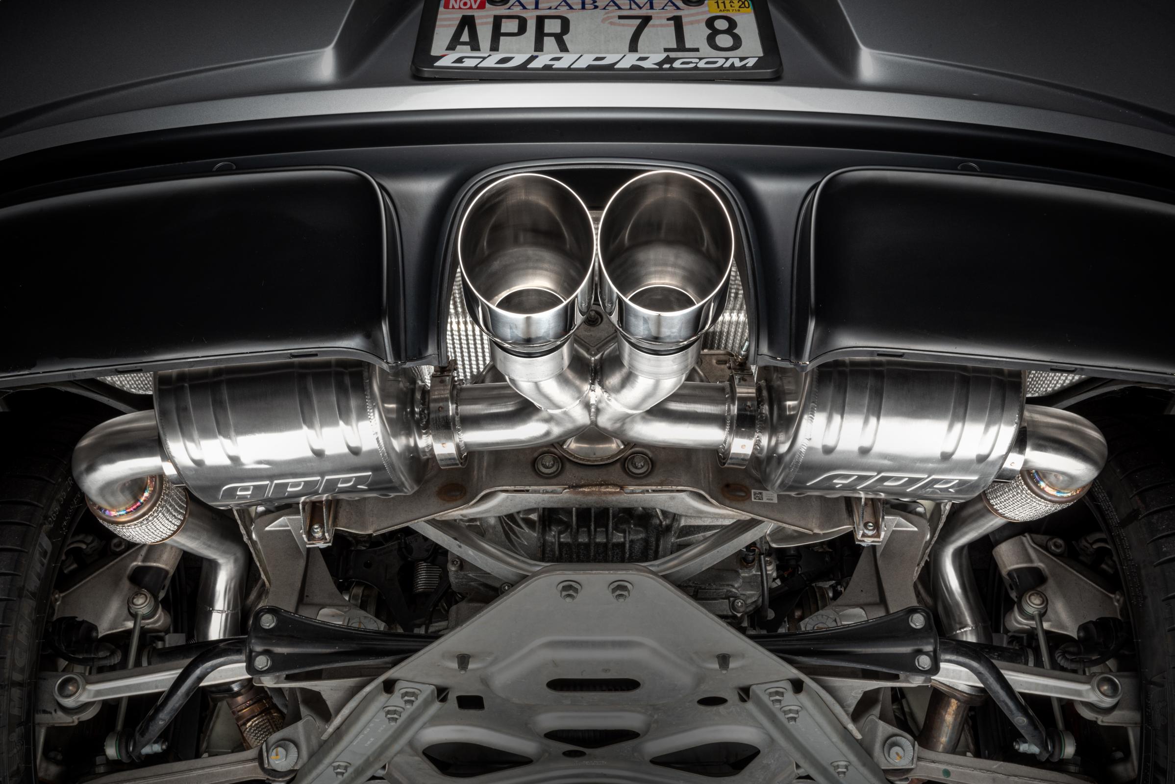 Catback Exhaust System Right Muffler 718 (982) 2.0T/2.5T Fits 2017-2024 Porsche Boxster, Cayman with APR Catback APR