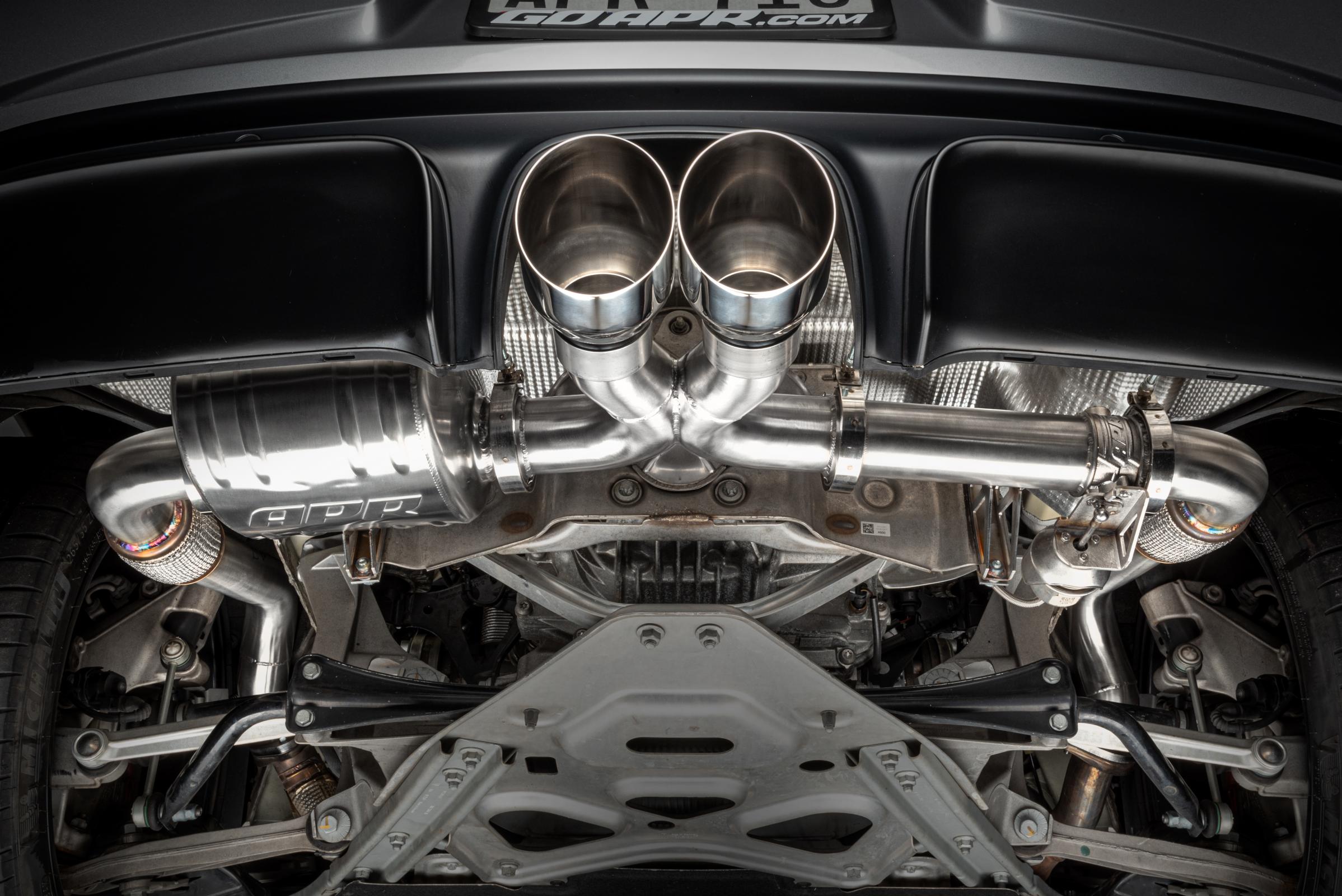 Catback Exhaust System Right Valve 718 (982) 2.0T/2.5T Fits 2017-2024 Porsche Boxster, Cayman with APR Catback APR