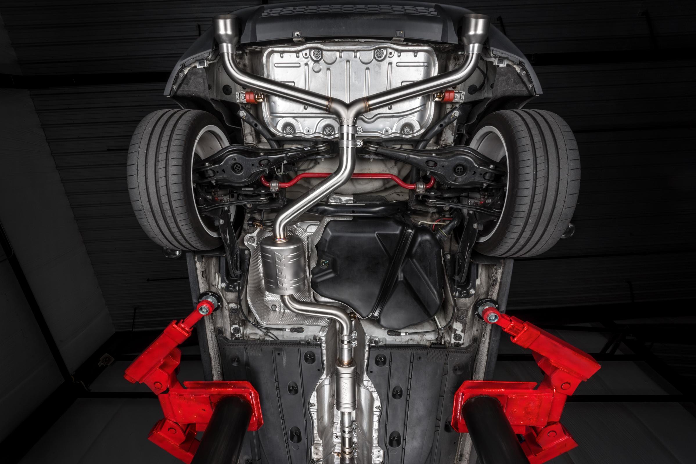 Catback Exhaust System (w/ Front Muffler) GTI TRC (MK7.5) Fits MK7.5 VW GTI TCR APR