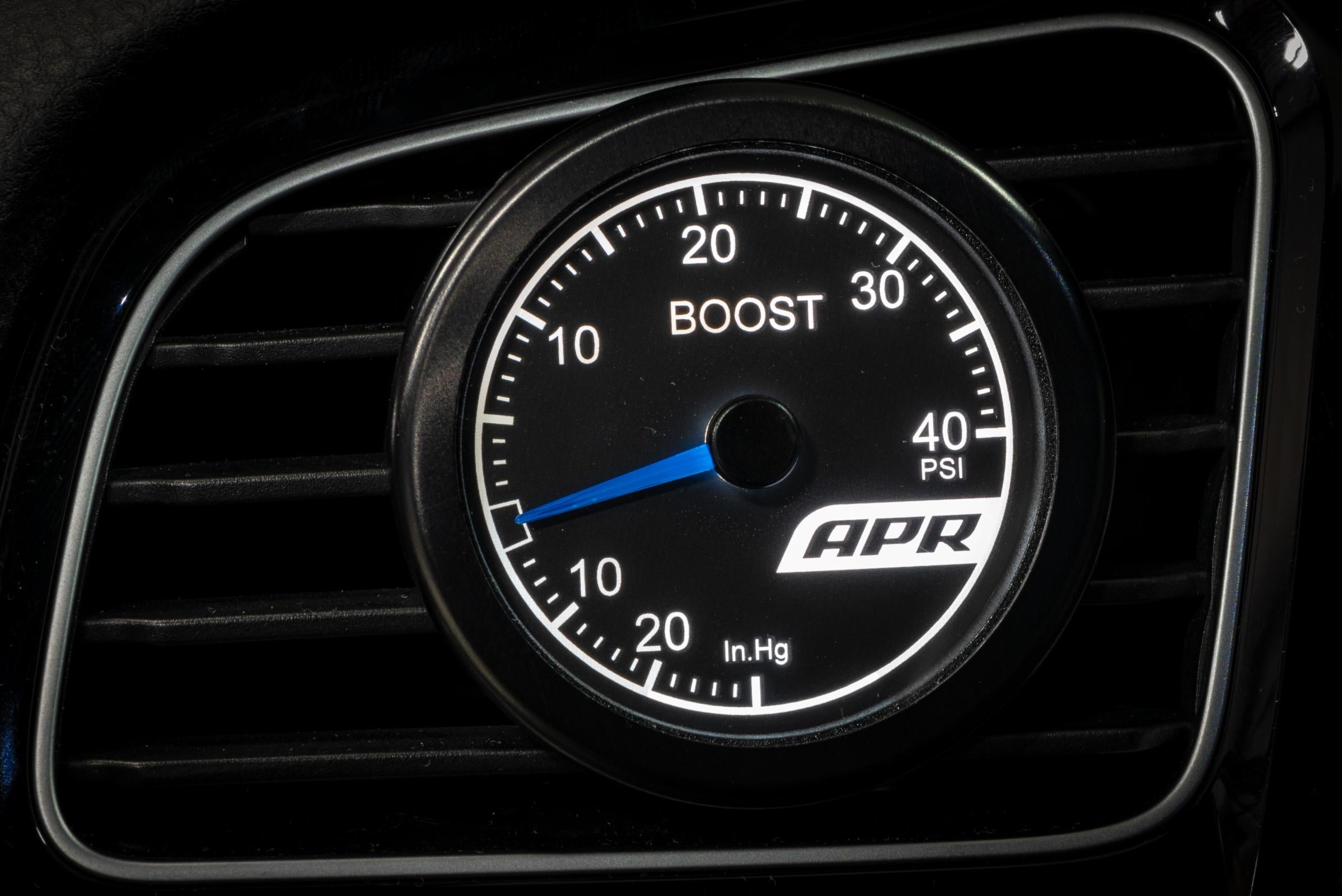 Universal Mechanical Boost Gauge System (Blue) Universal Fitment for most Turbo and Supercharged VW, Audi, Seat, Skoda, Cupra, Bentley, Porsche, and Lamborghni Vehicles APR
