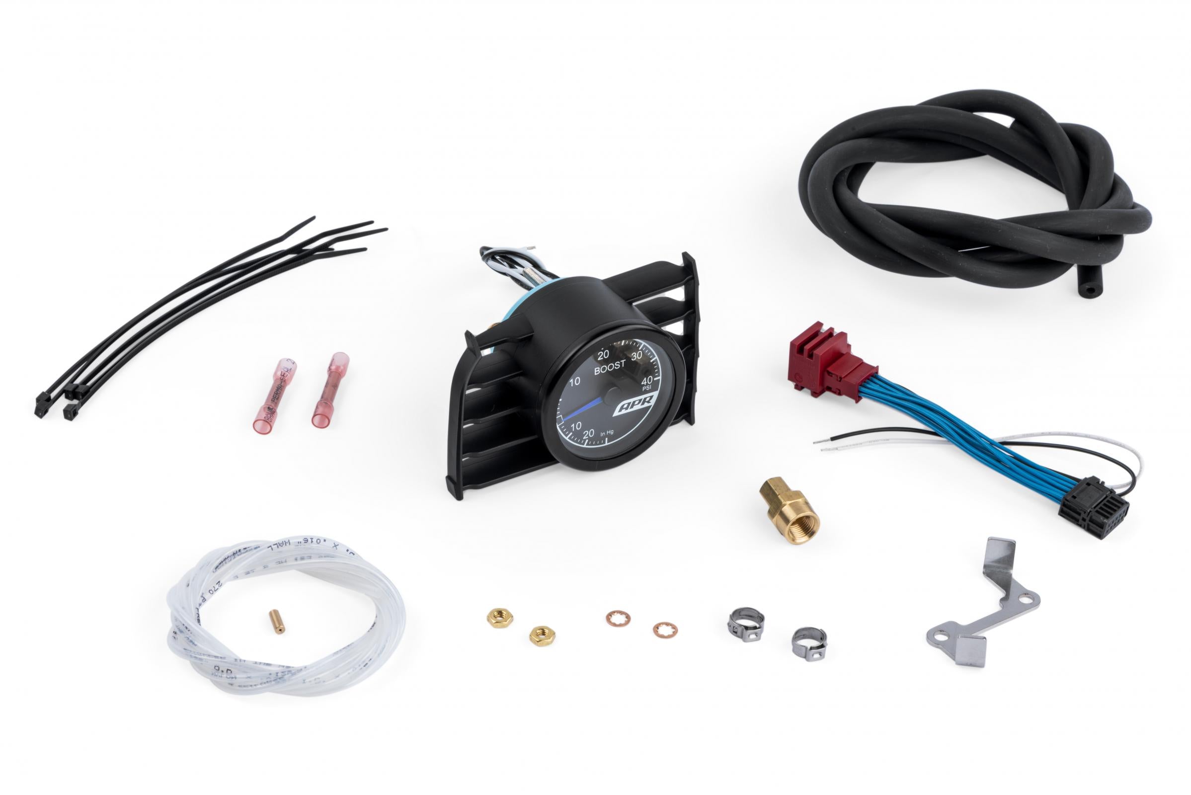 MK7 Mechanical Boost Gauge System (Blue) Fits Volkswagen Golf 15-21, Golf Alltrack 17-19, Golf R 15-19, Golf SportWagen 15-19, GTI 15-21 APR