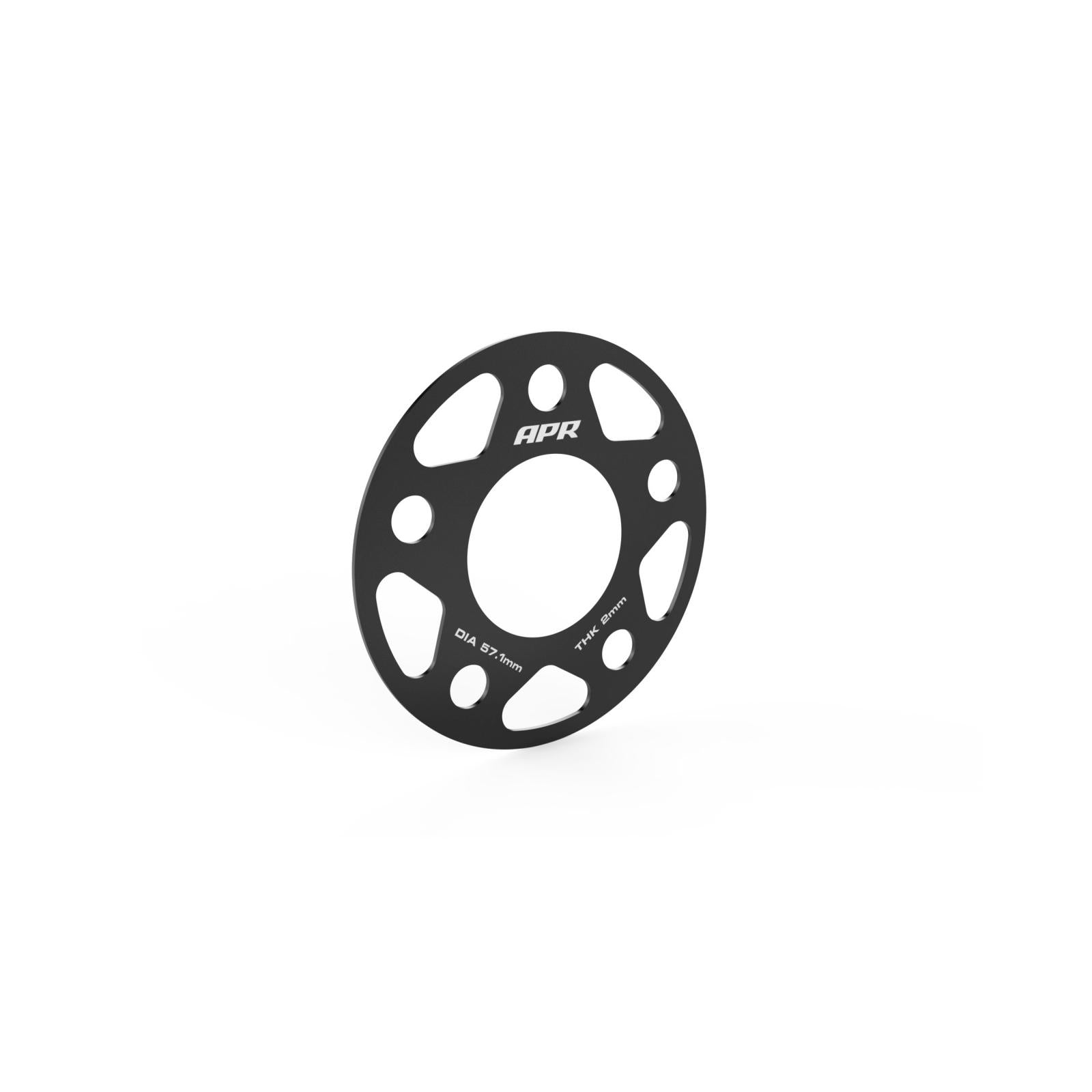 Wheel Spacers (Set of 2) 57.1mm CB 2mm Thick APR Spacers 57.1mm CB 5x112 2mm Thick APR
