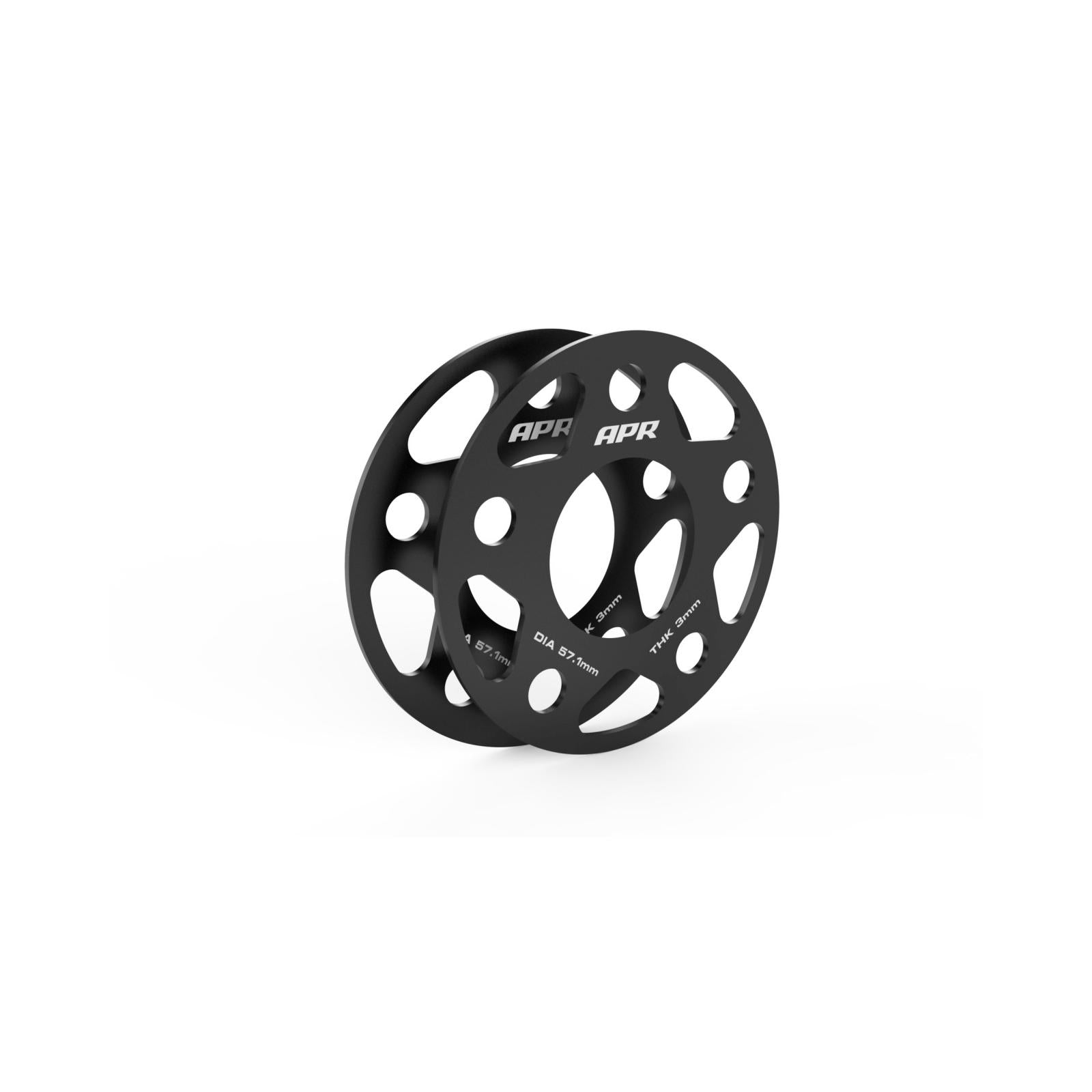 Wheel Spacers (Set of 2) 57.1mm CB 3mm Thick APR Spacers 57.1mm CB 5x112 3mm Thick APR