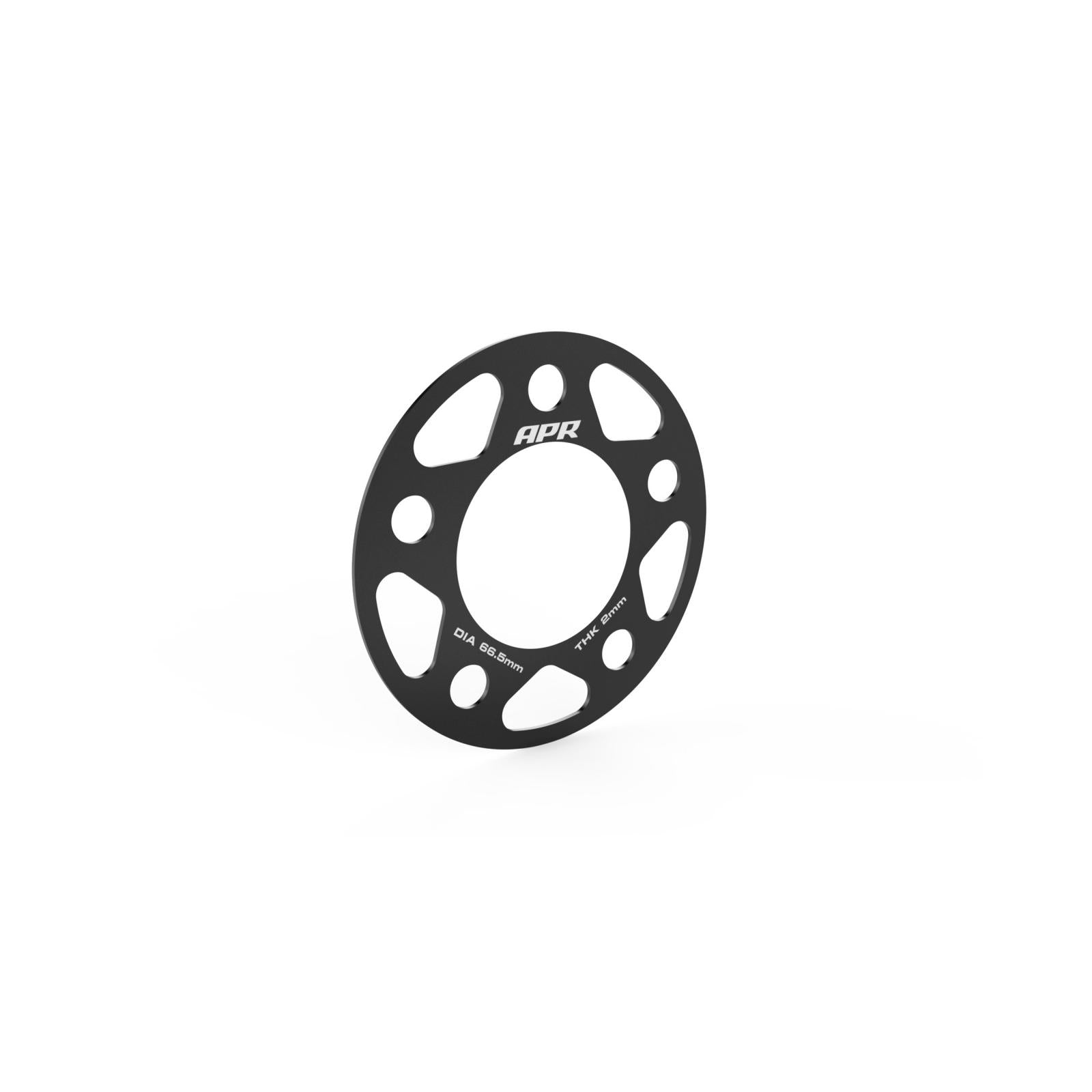 Wheel Spacers (Set of 2) 66.5mm CB 2mm Thick APR Spacers 66.5mm CB 5x112 2mm Thick APR