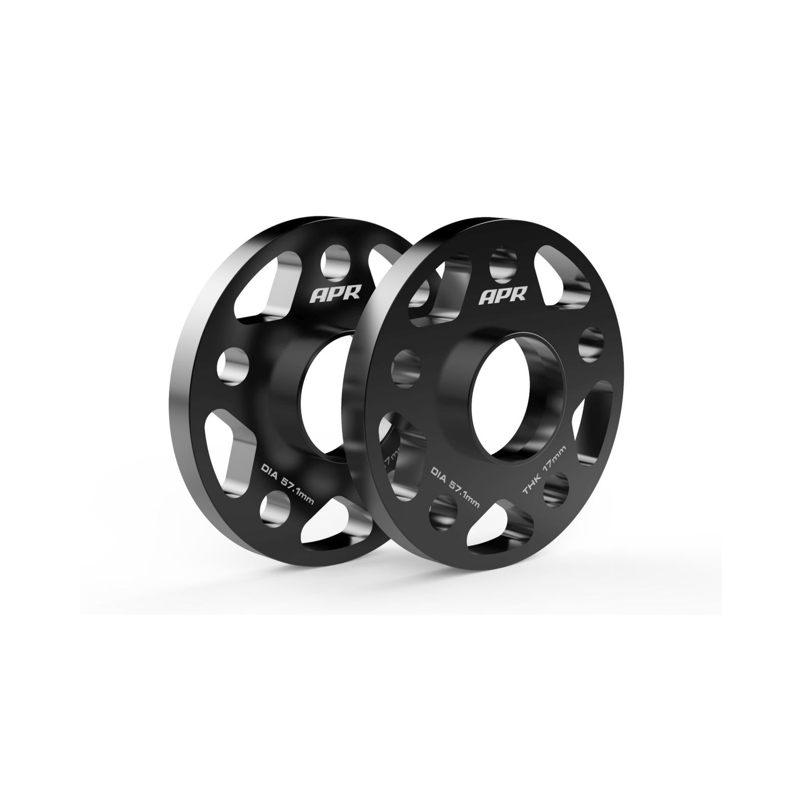Wheel Spacers (Set of 2) 57.1mm CB 17mm Thick APR Spacers 57.1mm CB 5x112 17mm Thick APR