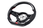 Steering Wheel Carbon Fiber & Perforated Leather MK7 GTI/GLI Red (For use without Paddles) Fits VW Golf R 15-19, GTI 15-21, Jetta 15-24 APR