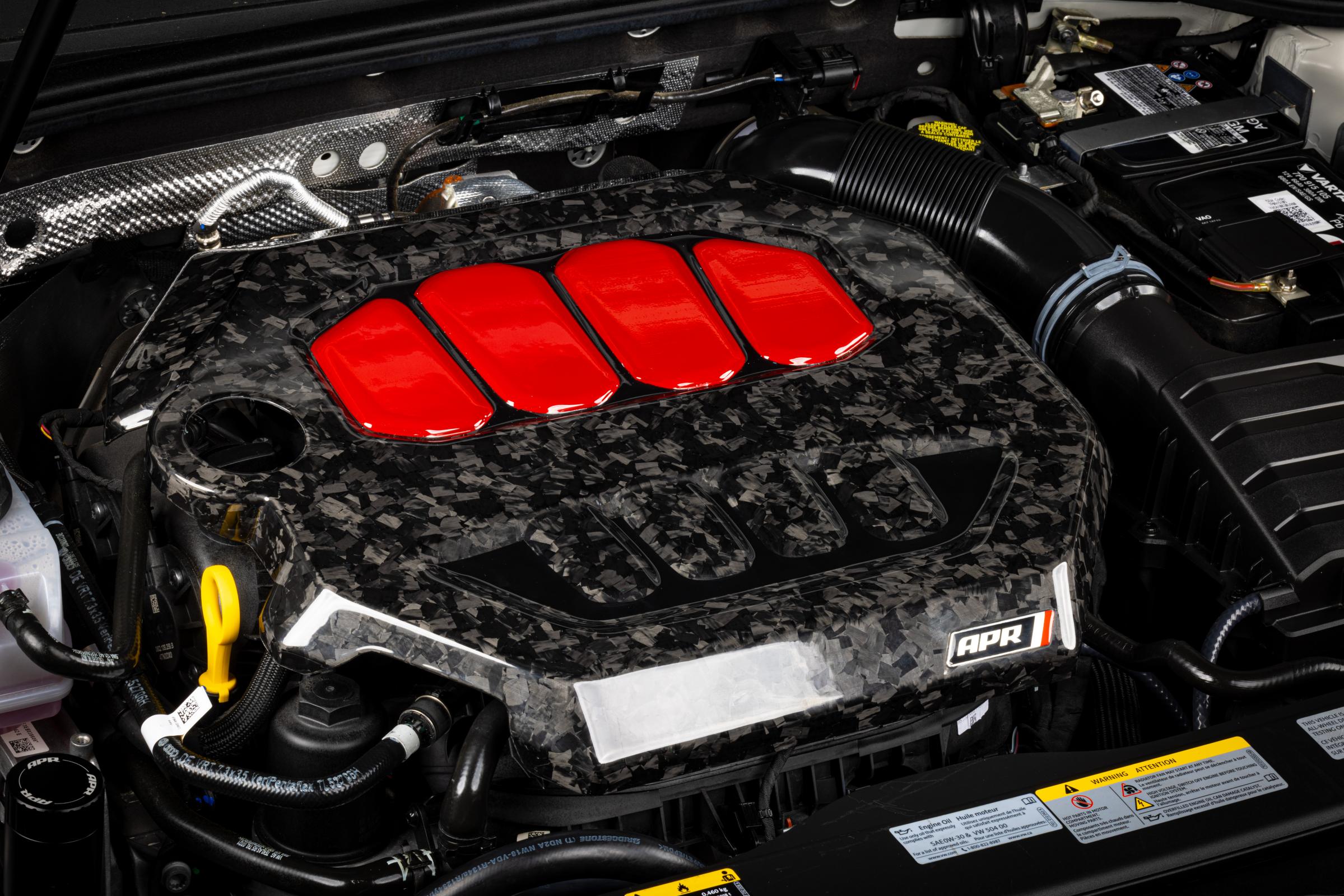 Engine Cover 2.0T EA888.4 Forged Carbon Fiber Fits Audi A3 22-24, A3 Quattro 22-24, S3 22-24 VW Arteon 22-24, Golf R 22-24, GTI 22-24 APR