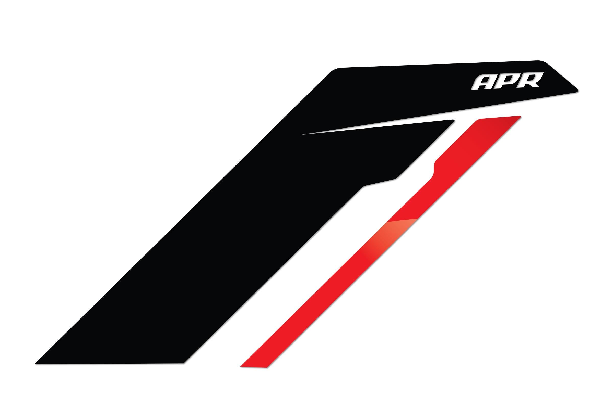 Sideburns Fender Decal Black APR / Red Stripe APR