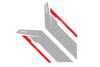 Sideburns Fender Decal Silver APR / Red Stripe APR