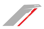 Sideburns Fender Decal Silver APR / Red Stripe APR