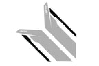 Sideburns Fender Decal Silver APR / Black Stripe APR