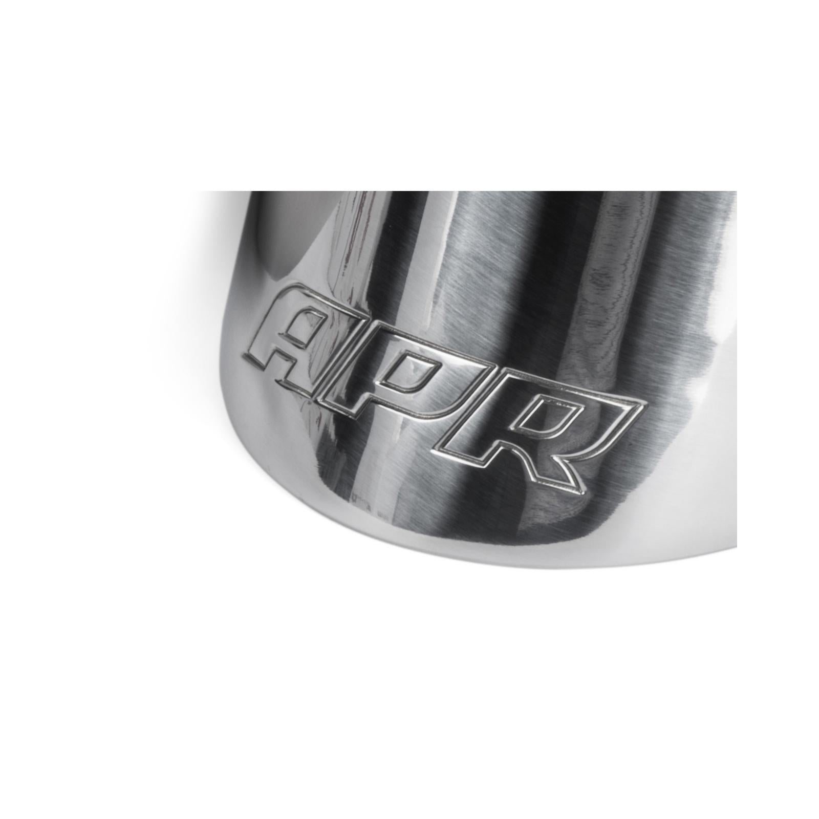 Double-Walled 4 Inch Slash-Cut Tips (Polished) Set of 2 Fits Universally on Various APR Exhaust Systems APR
