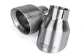 Double-Walled 4 Inch Slash-Cut Tips (Brushed) Set of 2 Fits Universally on Various APR Exhaust Systems APR