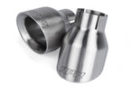 Double-Walled 4 Inch Slash-Cut Tips (Brushed) Set of 2 Fits Universally on Various APR Exhaust Systems APR