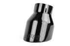 Double-Walled 4 Inch Slash-Cut Tips (Polished Diamond Black) Set of 2 Fits Universally on Various APR Exhaust Systems APR