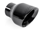 Double-Walled 4 Inch Slash-Cut Tips (Polished Diamond Black) Set of 2 Fits Universally on Various APR Exhaust Systems APR
