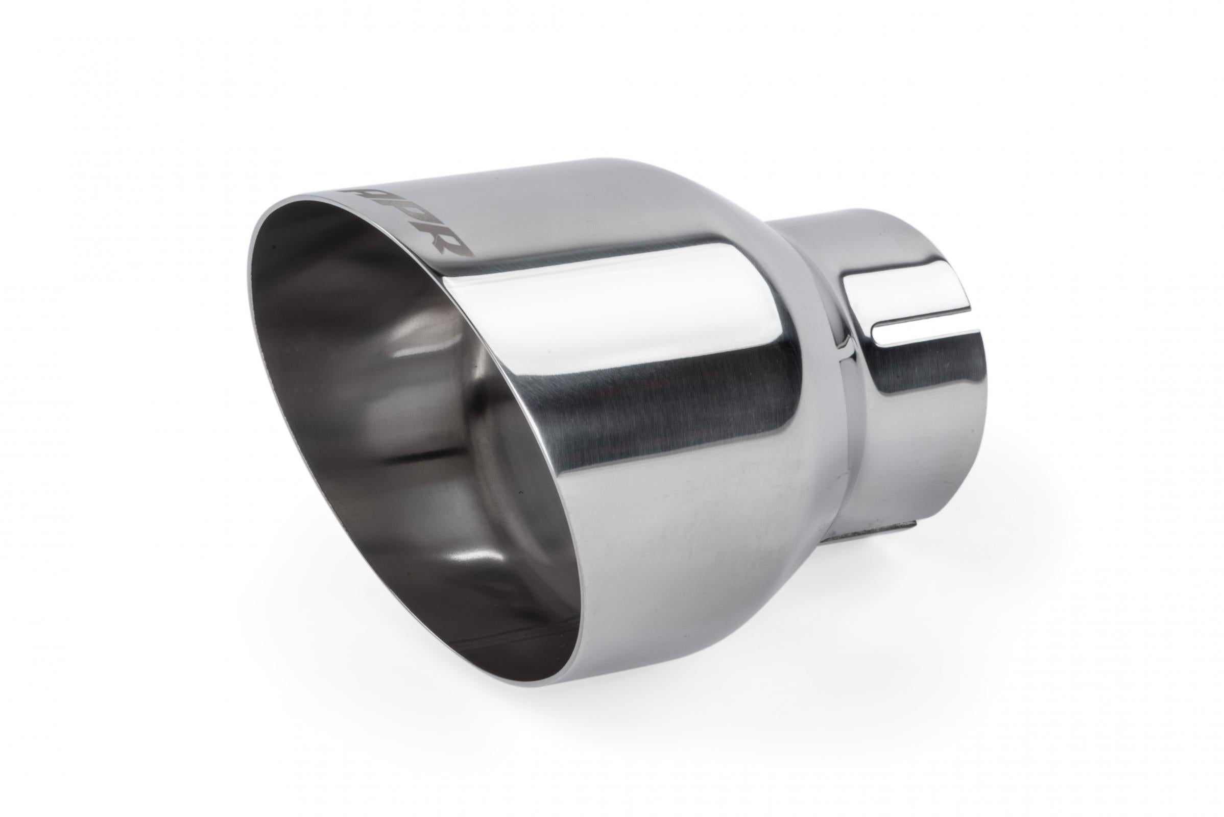 Single-Walled 4 Inch Slash-Cut Tips (Polished Silver) Set of 2 Fits Universally on Various APR Exhaust Systems APR