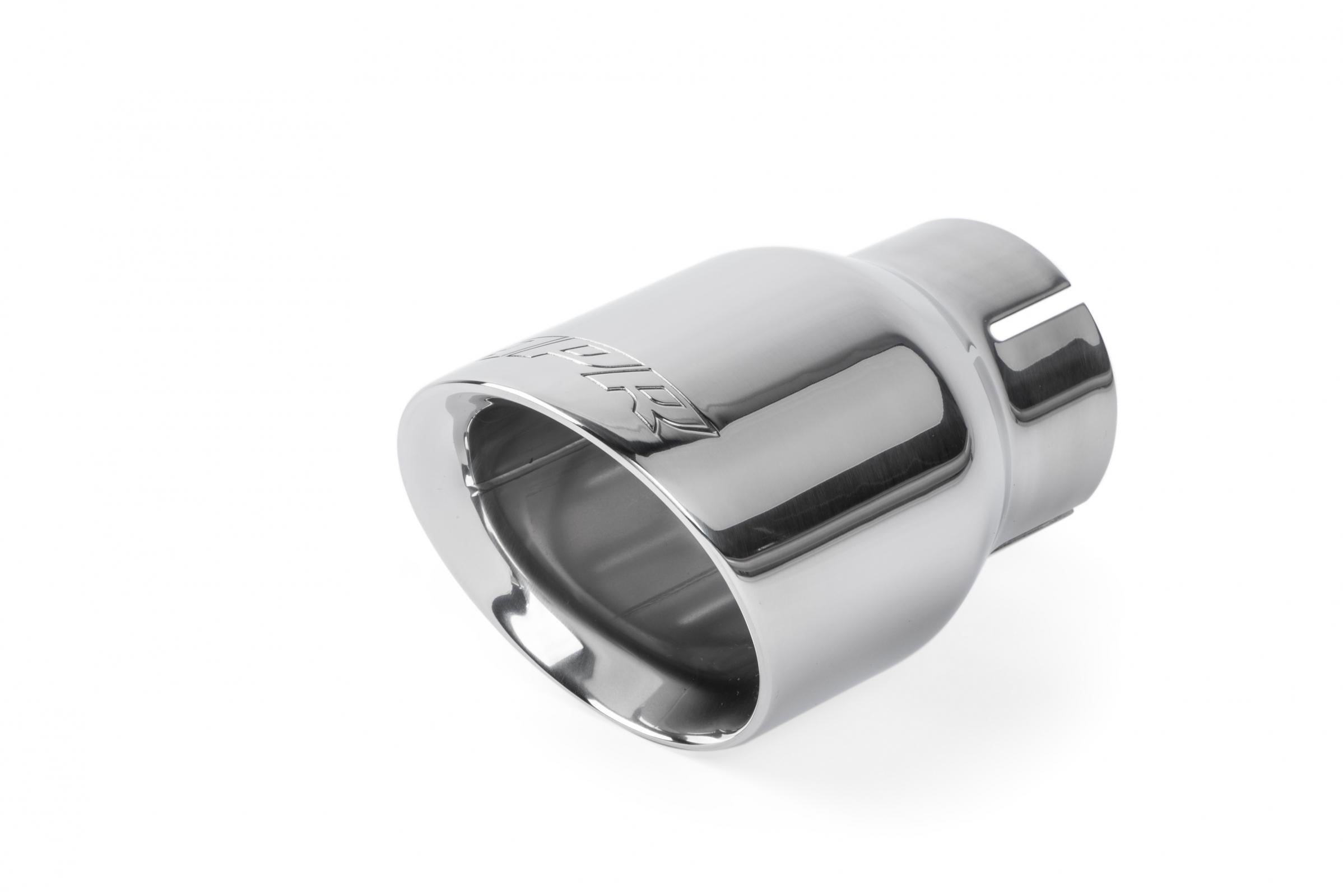 Double-Walled 3.5 Inch Slash-Cut Tips (Polished Silver) Set of 2 Fits Universally on Various APR Exhaust Systems APR