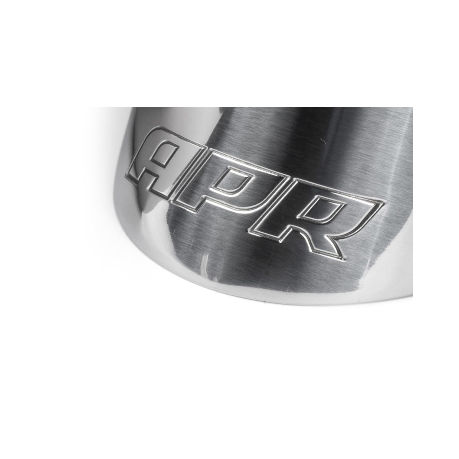 Double-Walled 3.5 Inch Slash-Cut Tips (Polished Silver) Set of 2 Fits Universally on Various APR Exhaust Systems APR