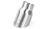 Double-Walled 3.5 Inch Slash-Cut Tips (Brushed Silver) Set of 2 Fits Universally on Various APR Exhaust Systems APR