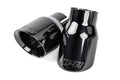 Double-Walled 3.5 Inch Slash-Cut Tips (Diamond Black) Set of 2 Fits Universally on Various APR Exhaust Systems APR