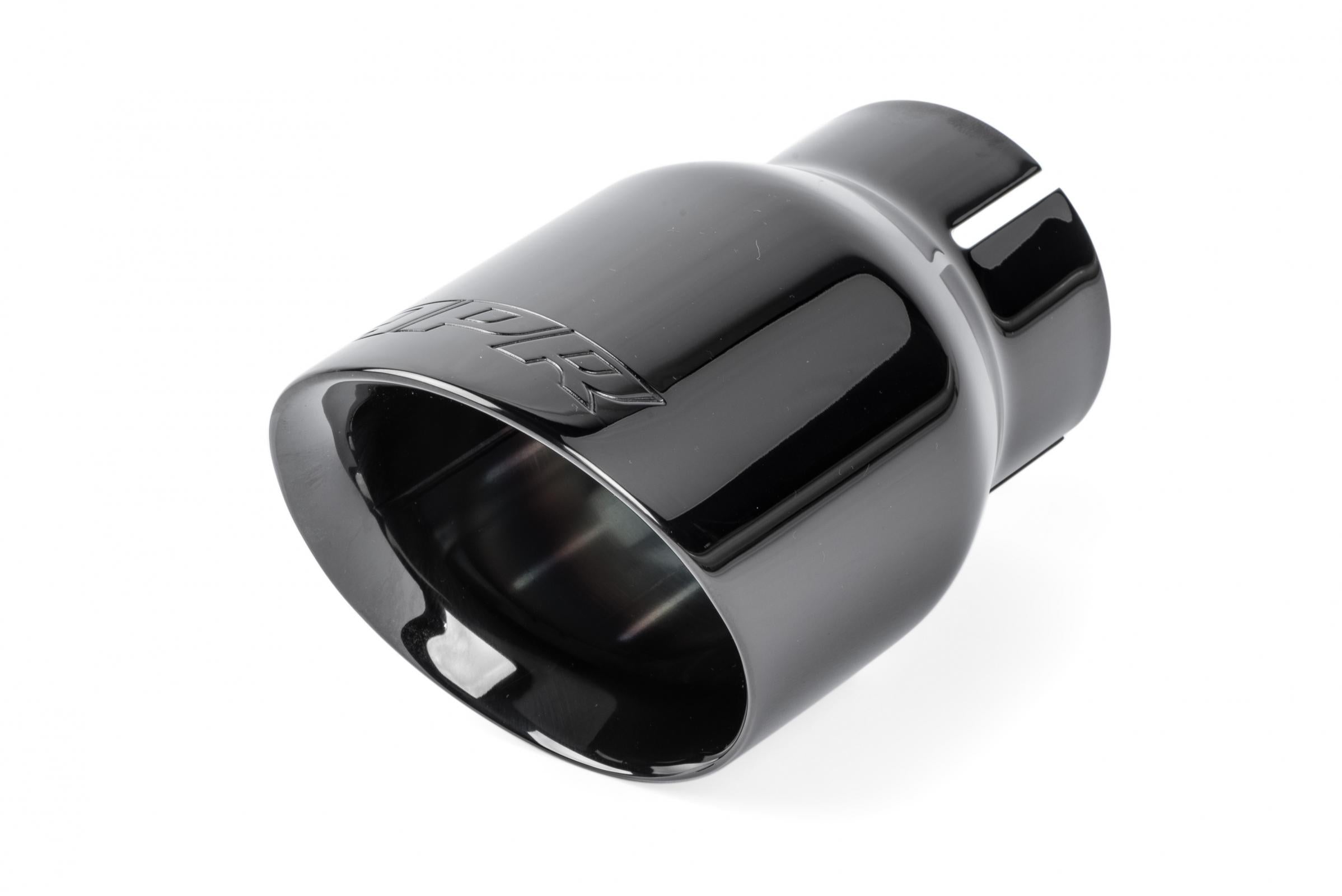 Double-Walled 3.5 Inch Slash-Cut Tips (Diamond Black) Set of 2 Fits Universally on Various APR Exhaust Systems APR